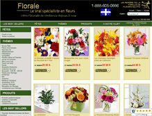 Tablet Screenshot of florale.ca